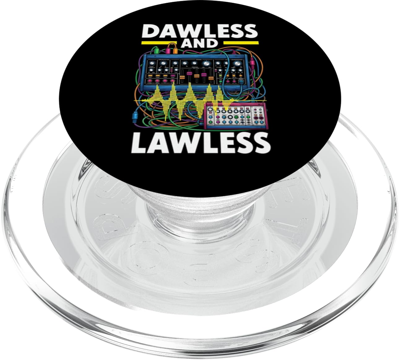 Dawless and Lawless Modular Synth Eurorack Synthesizer PopSockets PopGrip para MagSafe Magn tico PopGrip