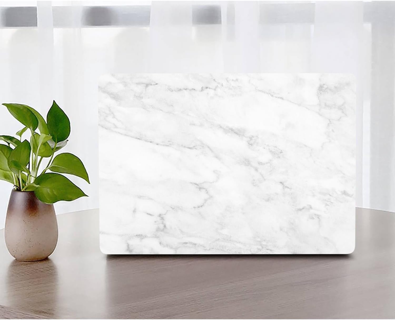 Shell Compatible with MacBook Pro 16 inch Case 2023 2021 Model M2 A2780 A2485 M1 Pro/Max with Retina Display and Touch ID, Plastic Hard Protective Cover Case and Keyboard Skin, White Marble