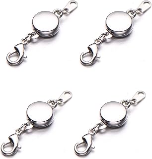 Zpsolution Locking Magnetic Jewelry Clasp Magnetic Necklace Clasps and Closures Bracelet Extender for Jewelry Making