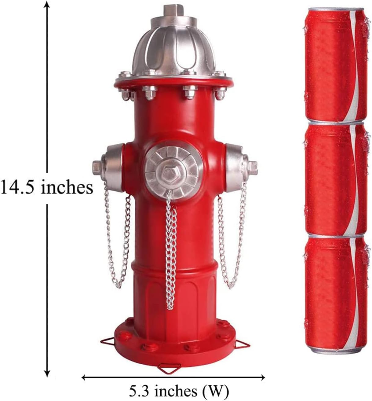 Dog Fire Hydrant Pee Post Statue with 4 Stakes, Fake Fire Hydrant for Dogs to Pee On Puppy Pee Post Training Tool Yard Garden Indoor Lawn Ornament Outdoor Statue (14.5 * 5.3 inch)