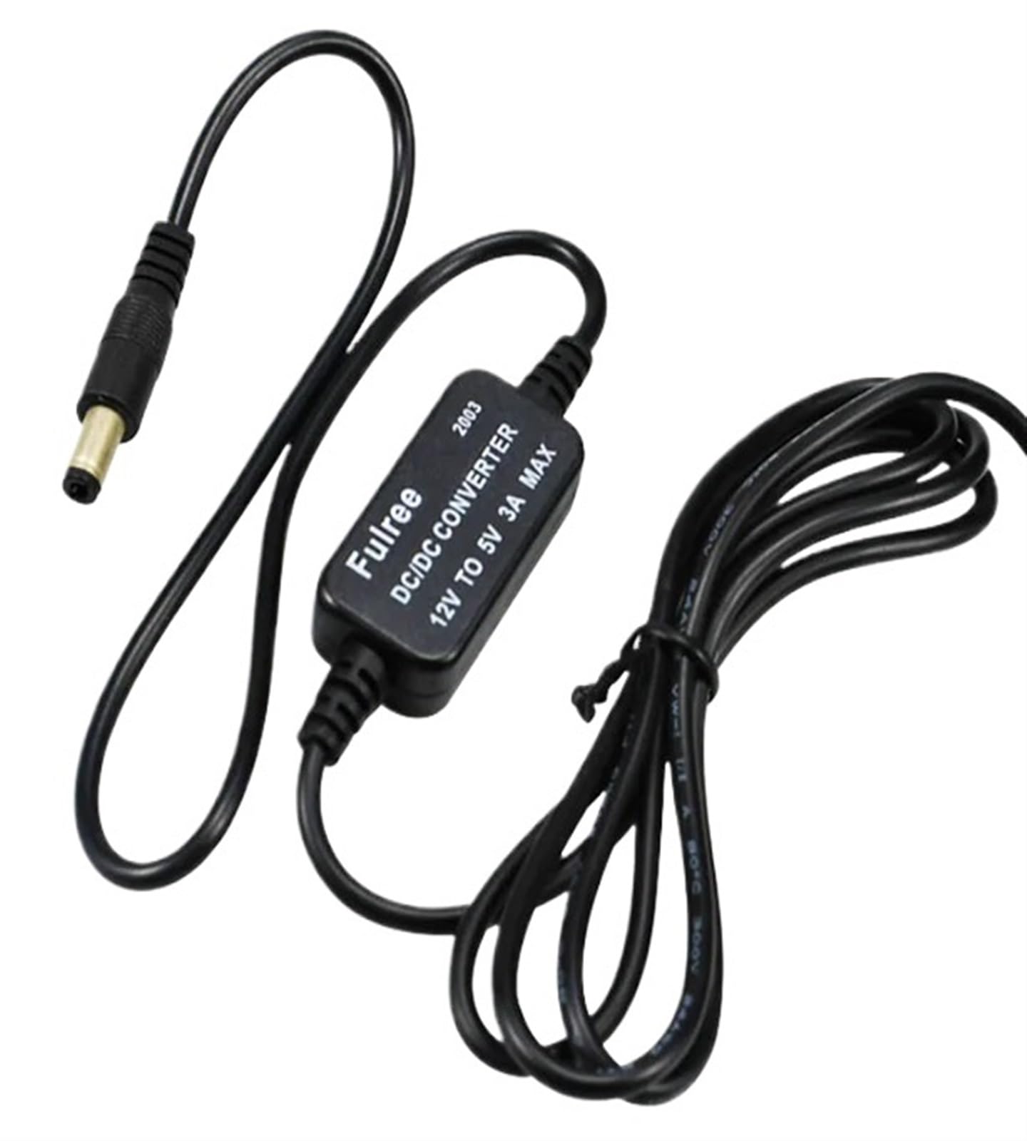 Convertisseur 12V à 5V DC câble chargement voiture jack baril 2.5x0.7mm