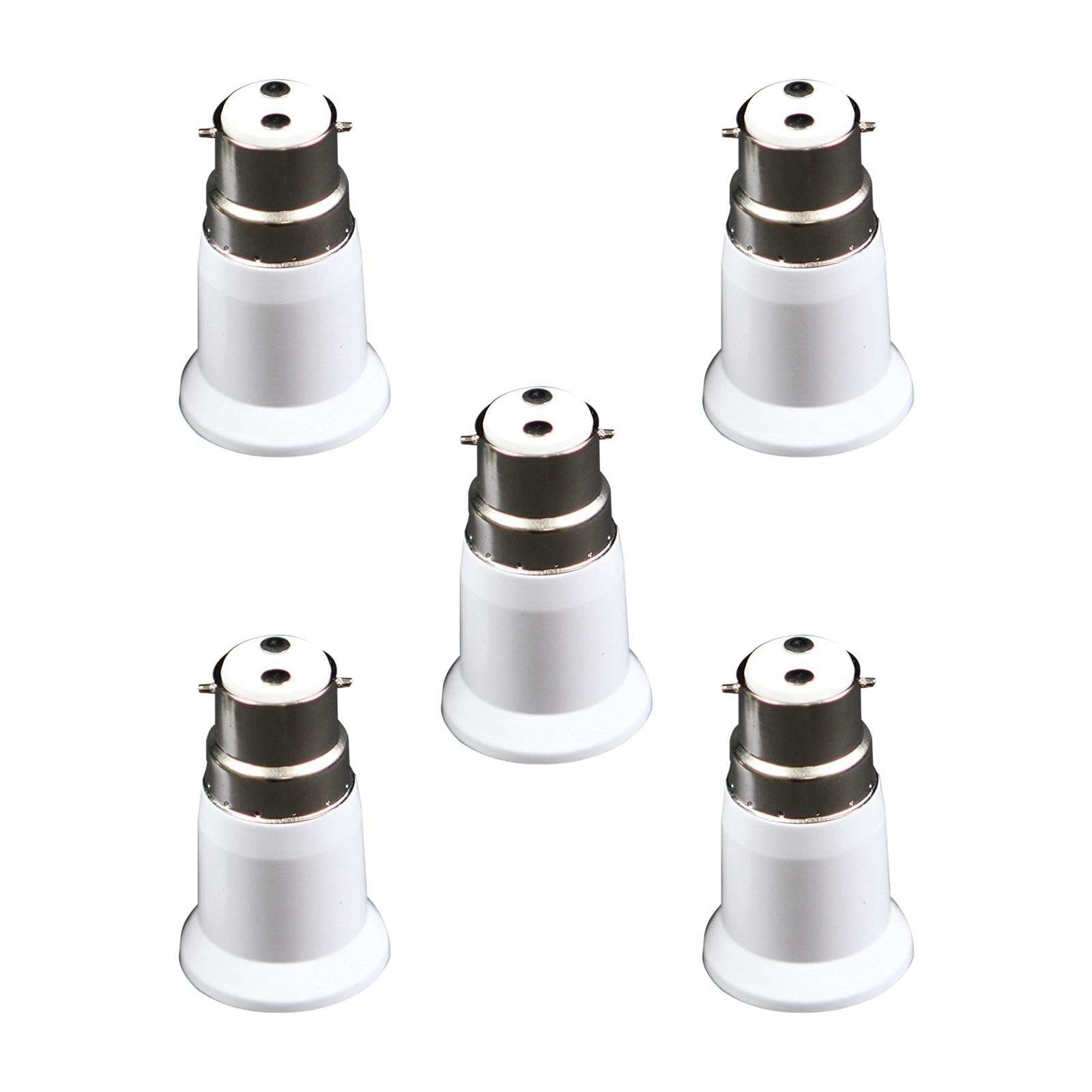 MYADDICTION 5 Pieces B22 to E27 Light Bulb Converter Lighting Accessories Adaptor Holder-image-45