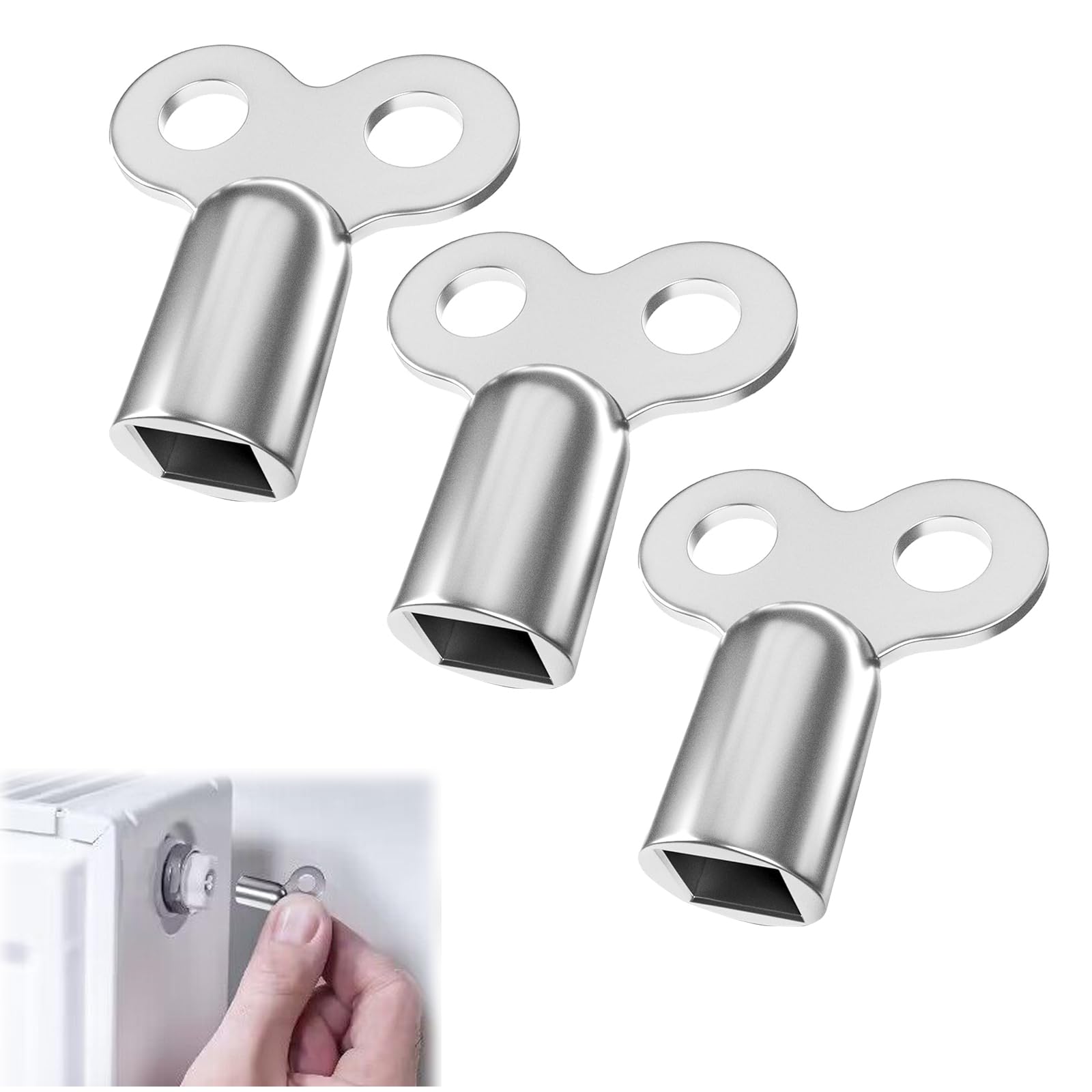 4er Set Vierkantschlüssel Aus Edelstahl - Universal-Werkzeug Für Heizung, Wasser & Elektro