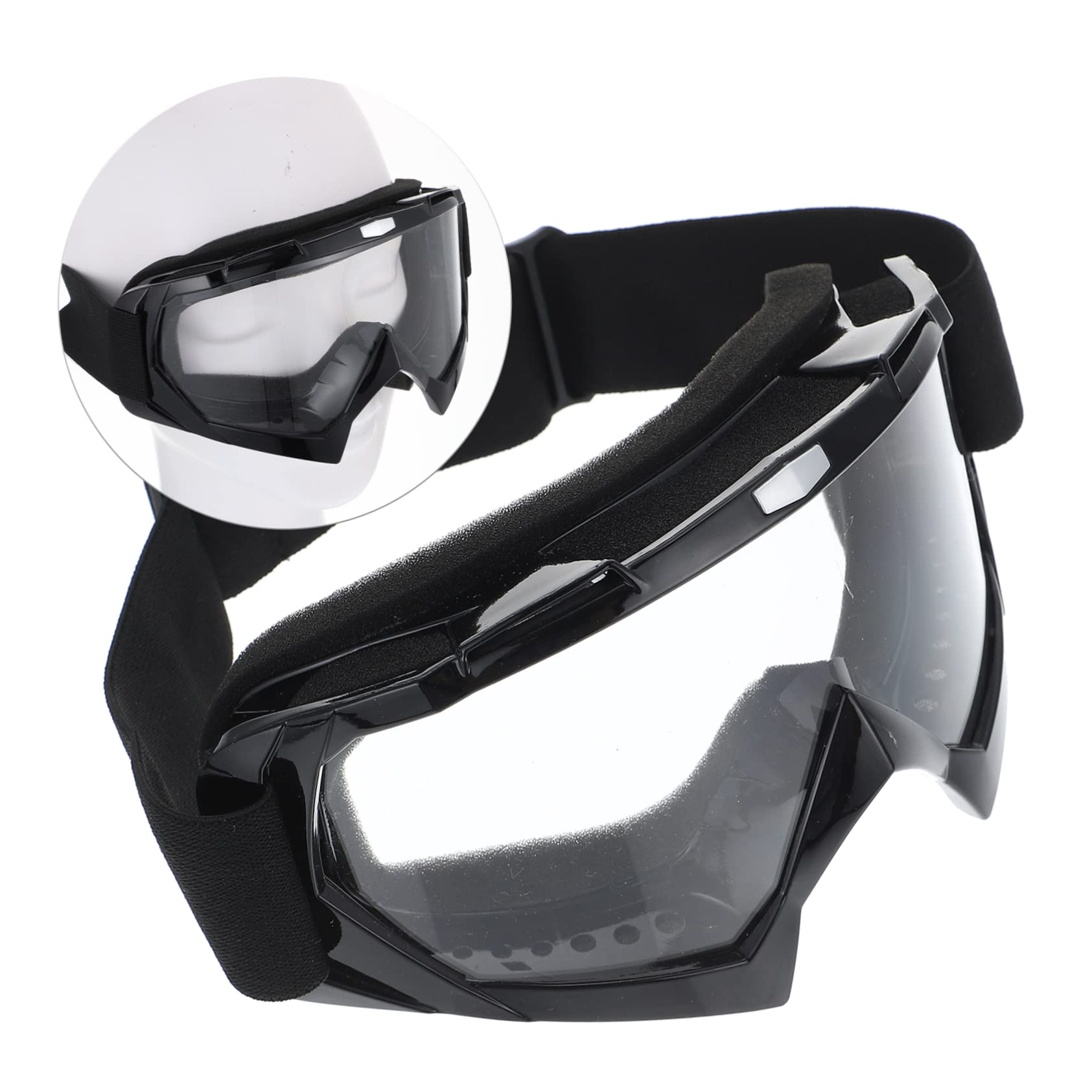 Gatuida 2pezzi Occhiali Da Ciclismo Antivento Occhiali Sportivi Tpu Protezione Per Occhi Inverno Per Ciclismo e Attività Outdoor Anti-fog e Splash