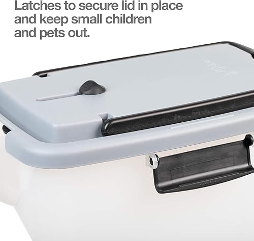 Miniatura 6 de PetFusion BetterBin Contenedor portátil de almacenamiento de arena (16.5 x 11.7 x 19)  Soporta hasta 25 libras10 galones, ideal para comida seca de