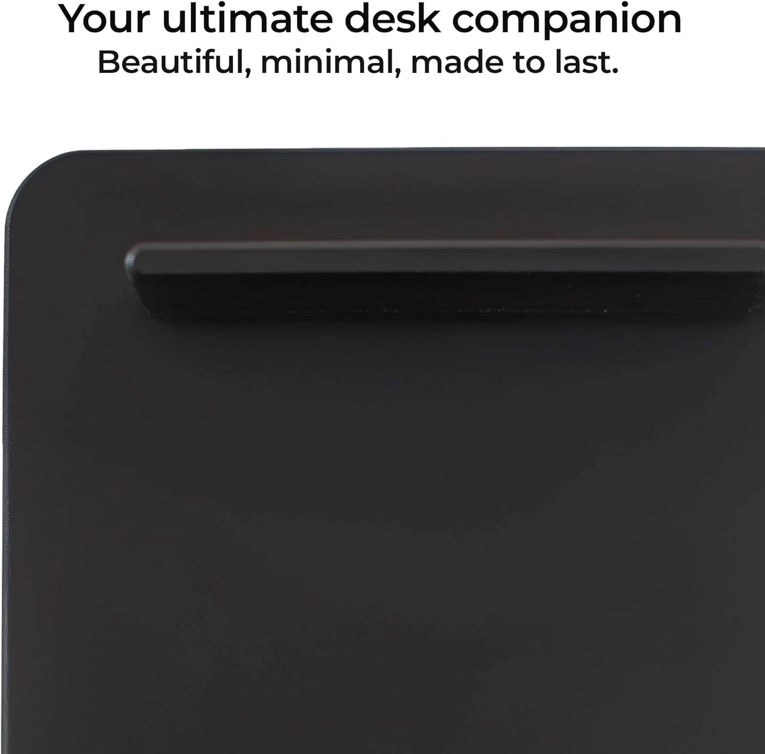 Unstoppable Tasks – 31 Blank Daily To-Do Cards with Aluminum Desk Card Holder, Minimalist Office Productivity To-Do Cards, Modern Desk Gift for Teams, Managers & Students (Black)