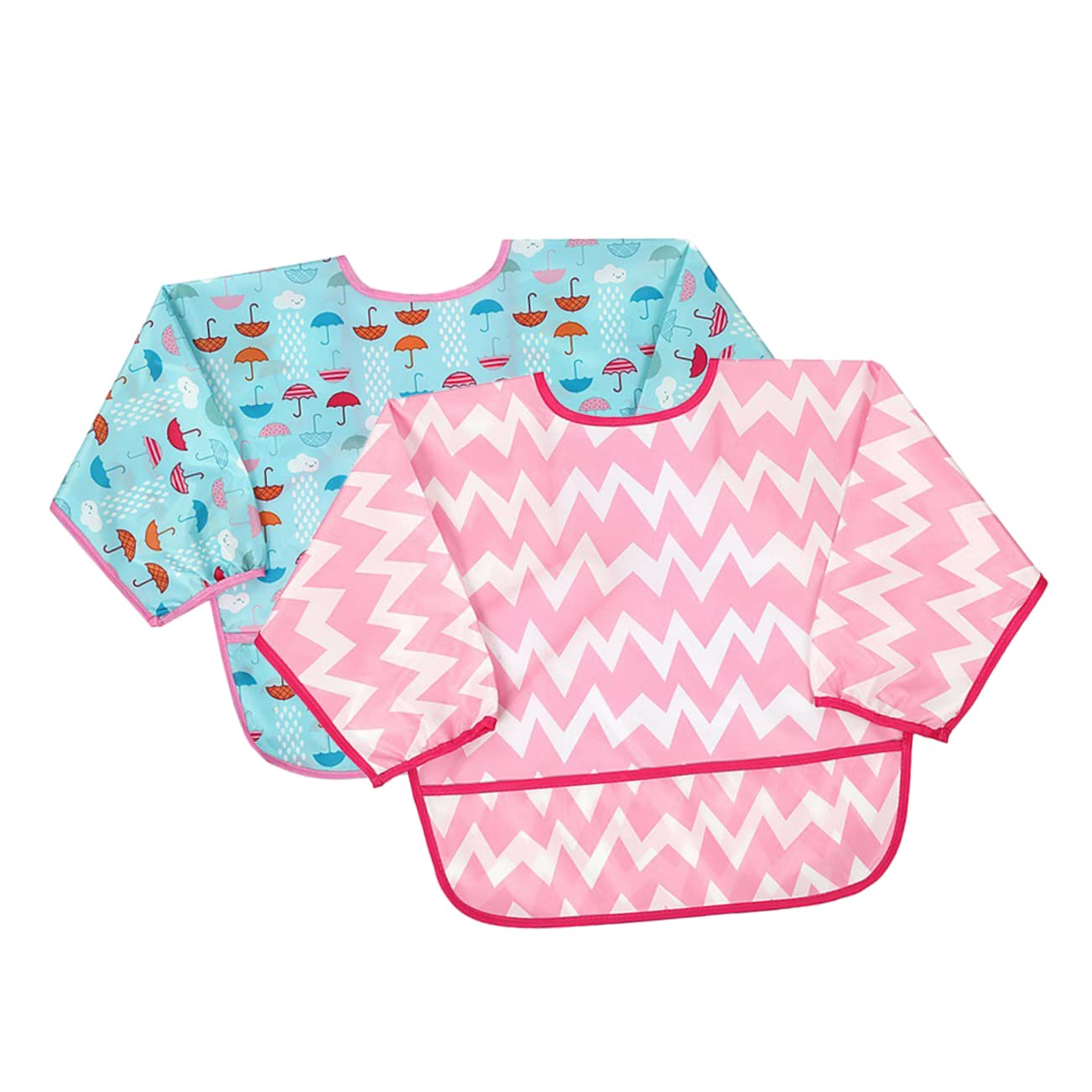 Toyvian 4 Pz grembiule da mangiare per bambini grembiule per bambini grembiule bambino bavaglini bavaglino pettorali grembiuli per bambini grembiuli da mangiare capi di abbigliamento