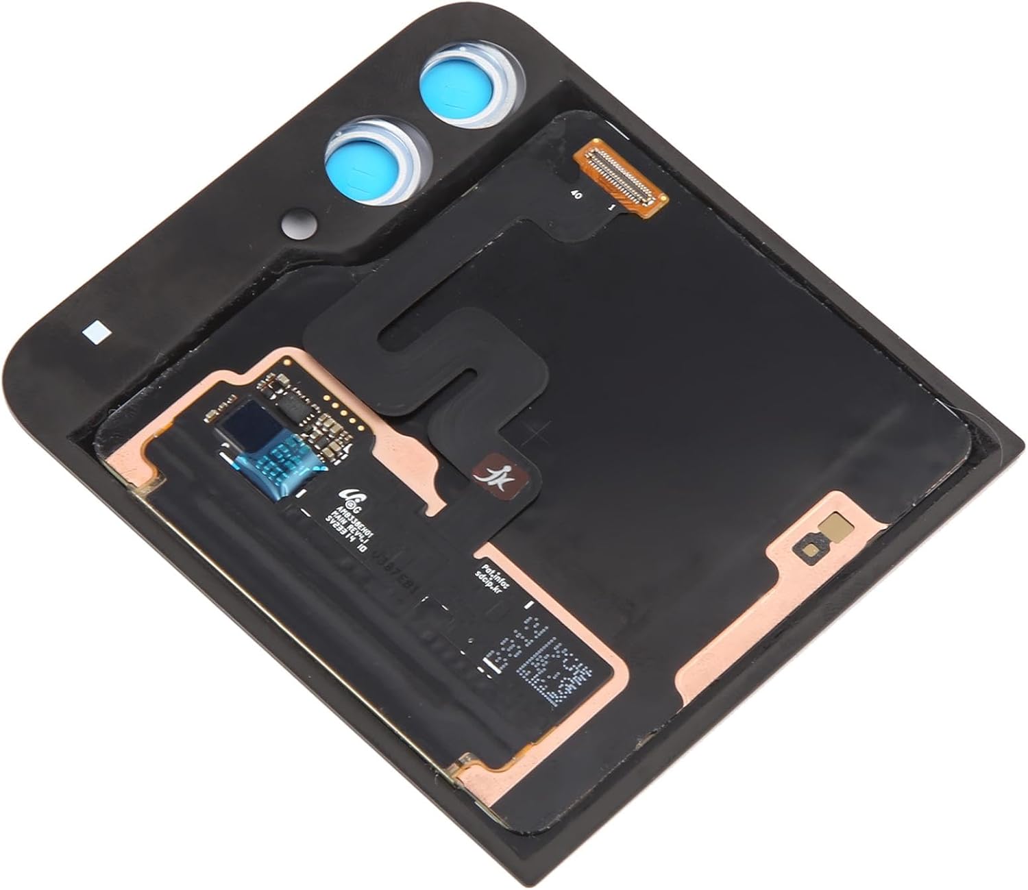 Cellphone Screen Replacement Repair Parts,for Samsung Galaxy Z Flip6 SM-F741B Original LCD Secondary Screen Digitizer Full Assembly with Camera Lens Cover (Blue)