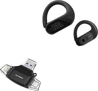 BoxWave Smart Gadget Compatible with JBL Endurance Peak II - AllReader SD Card Reader, microSD Card Reader SD Compact USB - Jet Black