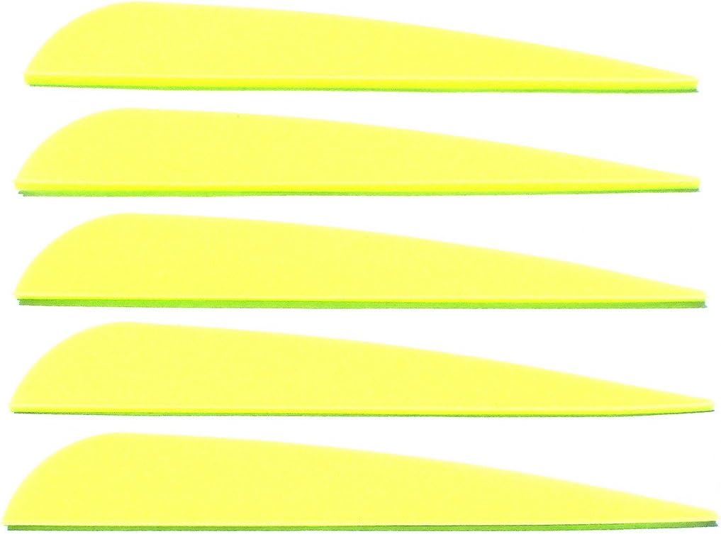 Letszhu Arrows Vanes 4 Inch Plastic Feather Fletching for DIY Archery Arrows 50 Pack (Orange) : Sports & Outdoors