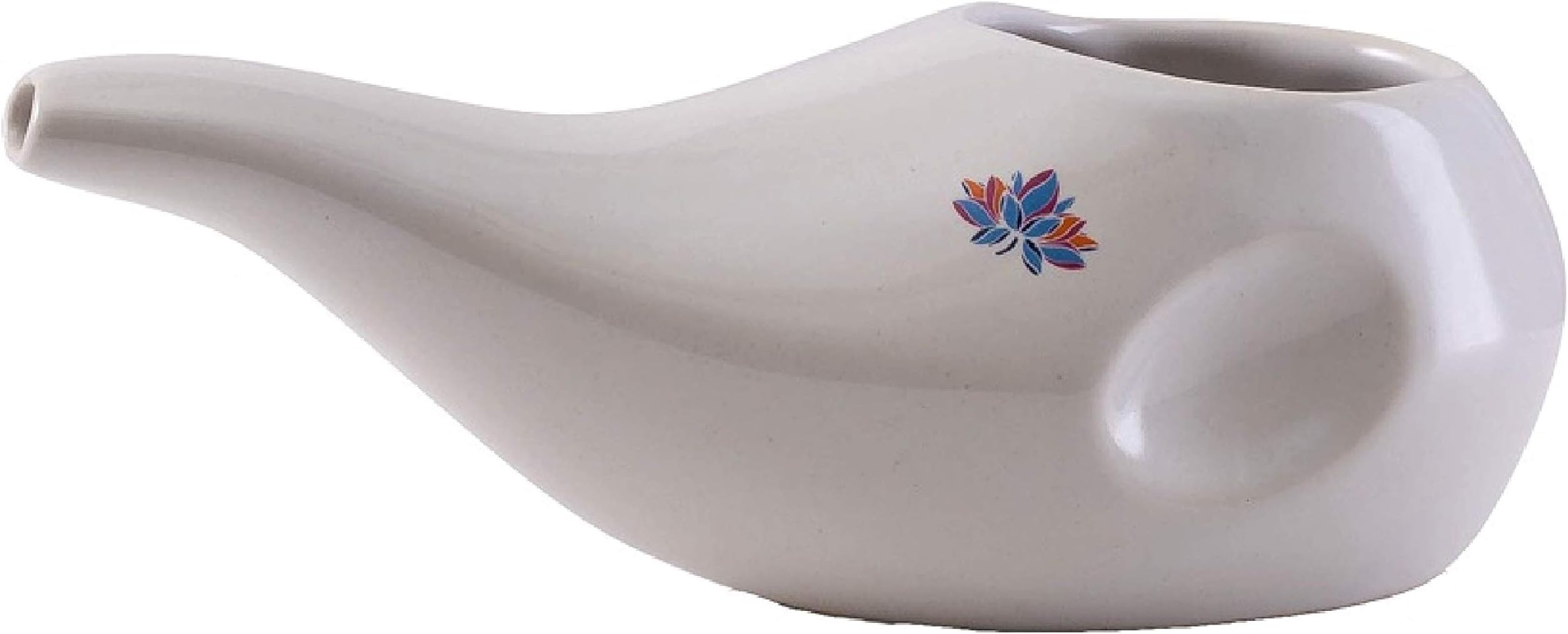 Sattvic Path Best Rated Ceramic Neti Pot - Ergonomic Design and Hand-Made …, Dove White