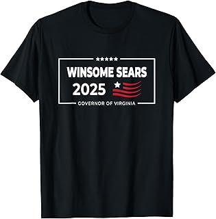 Winsome Sears Virginia Governor Election 2025 Republican VA T-Shirt