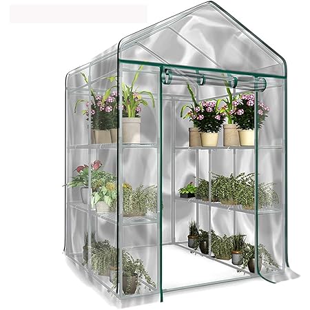 Amazon Co Jp Wholehot ビニール温室 替えカバー 組立式簡易温室カバー ビニールハウス ビニール温室棚 ガーデンハウス 家庭用 園芸 ガーデン 3 4 5段など ご注意 金属型枠付属しません Diy 工具 ガーデン