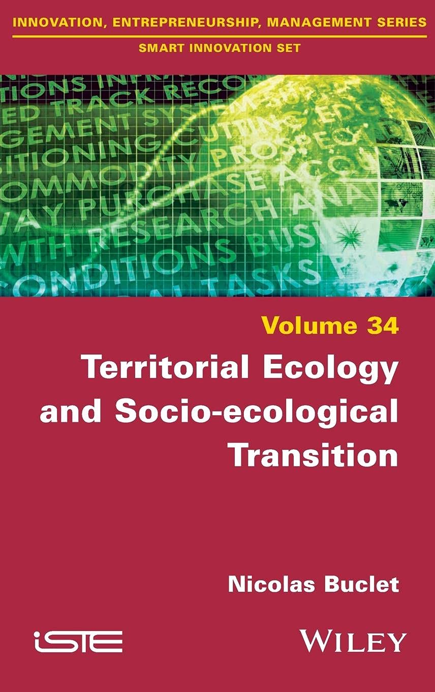Buy Territorial Ecology and Socio-Ecological Transition (Innovation, Entrepreneurship, Management: Smart Innovation, 34) — BookShops.in