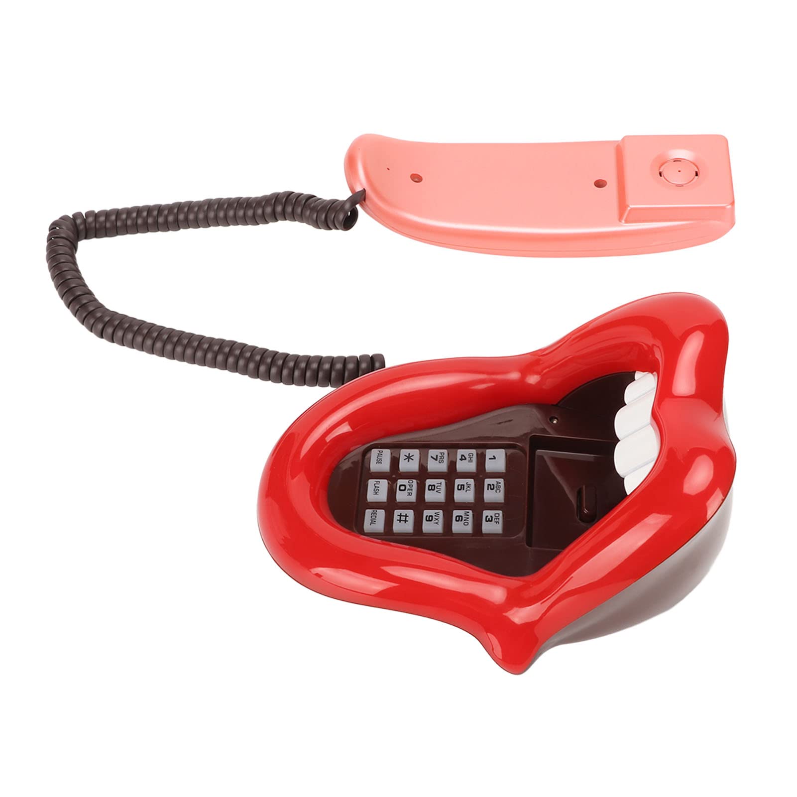 Telefono Fisso, Telefono Stile Stravagante a Forma di Lingua Larga, Telefono Carino e Divertente, Lingua Grande Stravagante per Feste a Tema, Oggetti di Scena Casa Stregata,