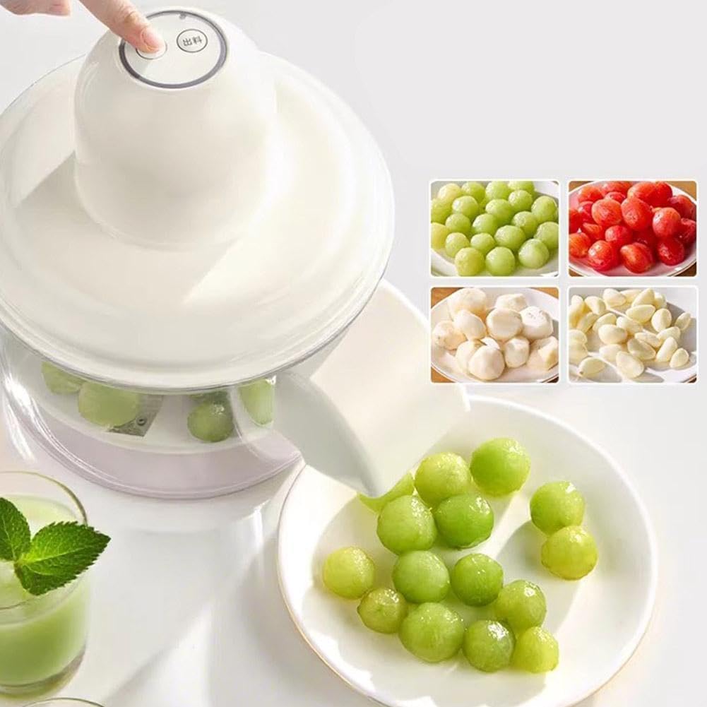 2025 Nuovo pelapatate elettrico - Rimozione automatica della pelle per uva, pomodori, ciliegie, aglio e piccoli frutti, ricaricabile e uso commerciale
