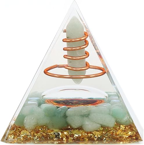 Miniatura 6 de TOPINCN Pirámide de cristal positivo para generador de columna de cristal Decoración del hogar Curación para escritorio para generador de orgonita