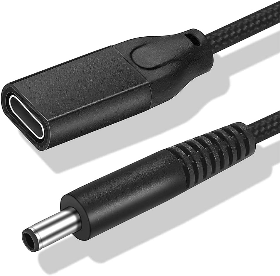Female USB C to 4.5mm Smart Tip Charging Cable for Dell