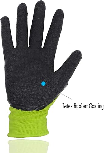 Miniatura 2 de Guantes de jardinería para niños de 3 a 13 años, guantes de jardín con revestimiento de goma de espuma.