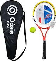 Kit Raquete de Tênis com Bola e Bolsa Oasis – Leve e Resistente, Ideal para Iniciantes e Lazer ao Ar Livre, Portátil para Praia, Parque e Quadra