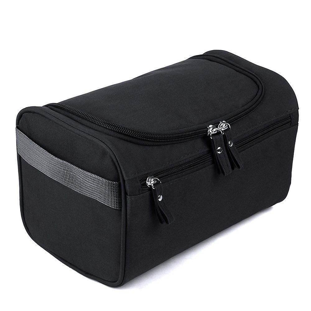 Large Toiletry Organizer Dopp Kit Washbag for Men, Cosmetics Pouch for Women, Water Resistant Travel Shaving Kit with Hanging Hook, Multi-Pocket Bathroom & Travel Storage Bag-image-43