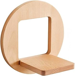 Grato per tutto Parete libreria Separator Legno Mensola a Muro Scaffale Decorazione Parete Retro styleFloating Telaio del Gruppo (Color : A)