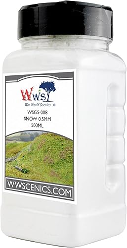 Miniatura 8 de WWS War World Scenics WWScenics  Dispersión de nieve de 0.020 in  Lata de 33.8 fl oz  WSG1-089  Material de escenario modelo realista