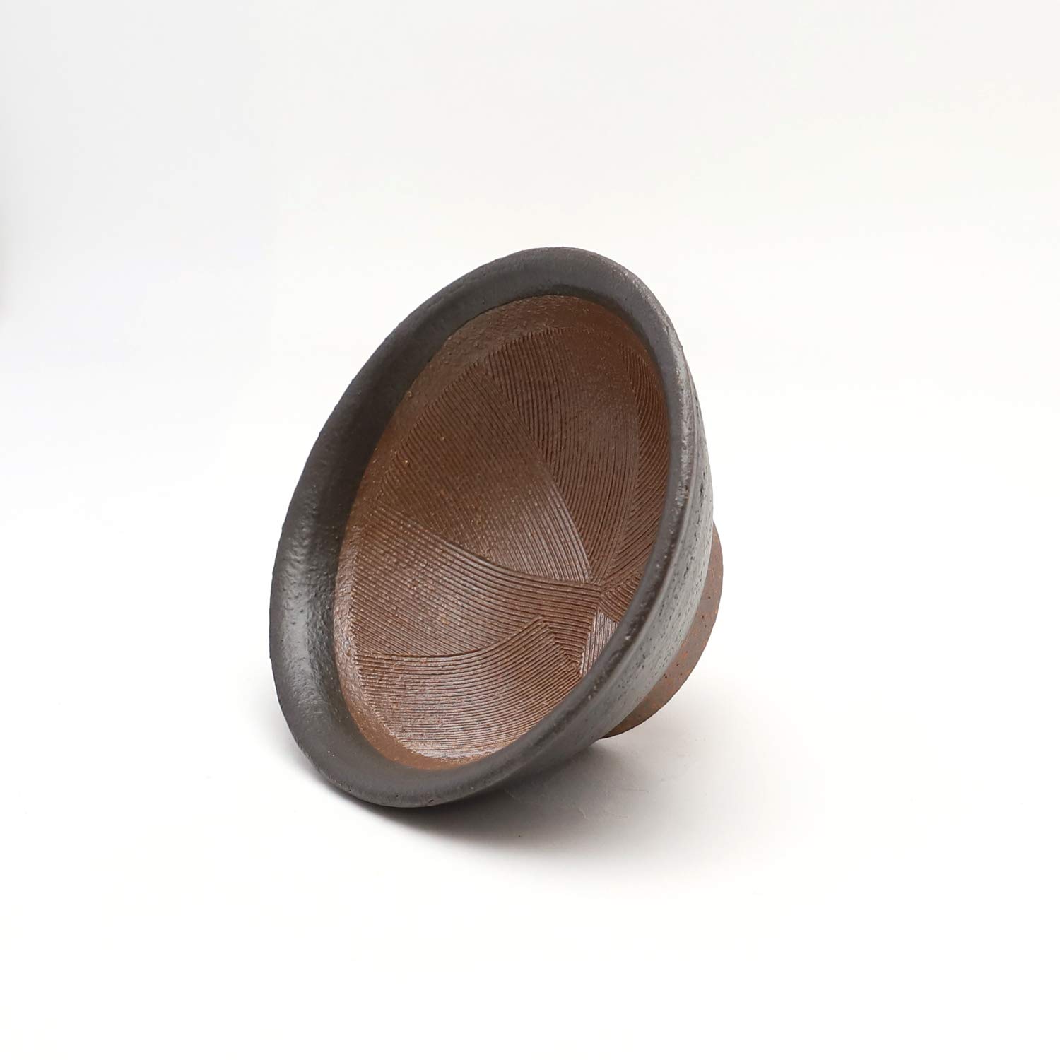 TAMAKI T-924174 Mortar, No. 4, Black Mortar, Brown, Diameter 5.0 inches (12.7 cm), Height 2.2 inches (290 ml), Made in Japan