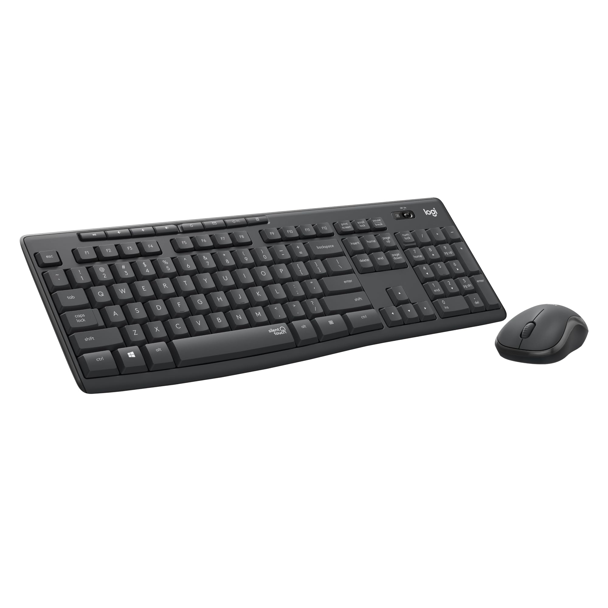Logitech MK295 Silent ensemble souris et clavier sans fil SilentTouch AZERTY Français Gris