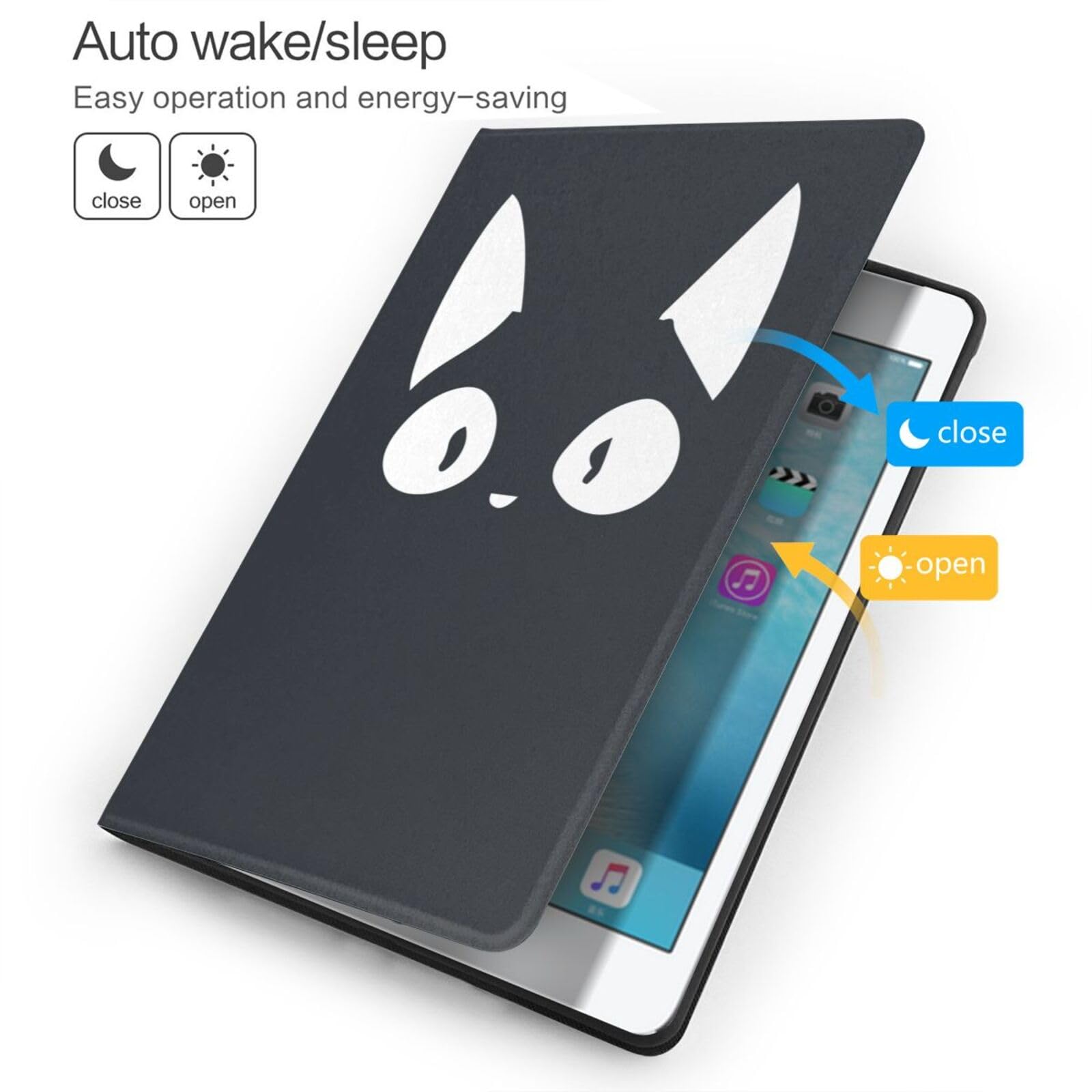 シャルロットオリンピア iPad miniケース タブレットケース ネコ 黒 Amazon.co.jp: 可愛らしい 猫颜 猫柄 黒猫 iPad ケース iPad