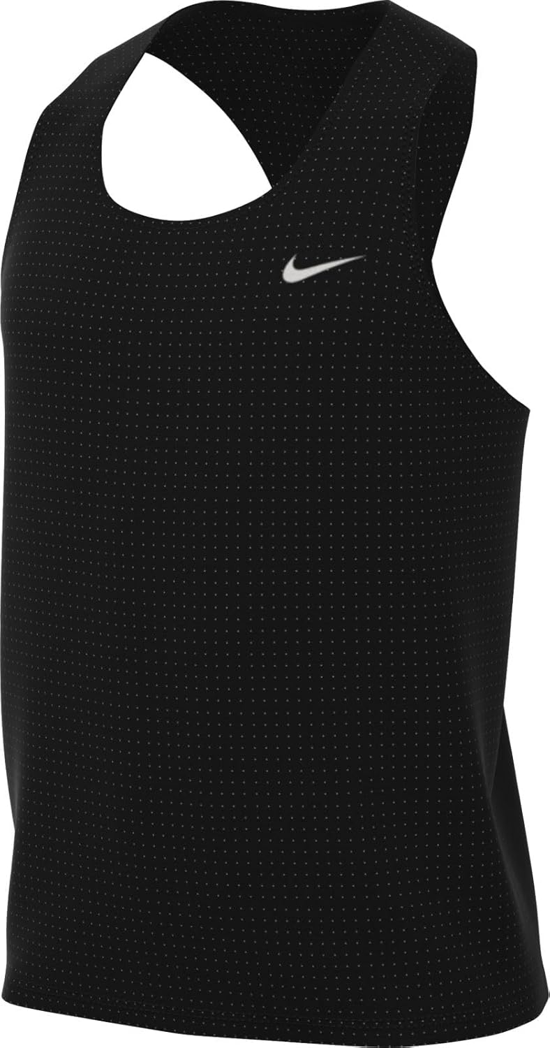 Nike Fast Men's Dri-FIT Running Singlet (Black, FN4229-010) Size Large ...