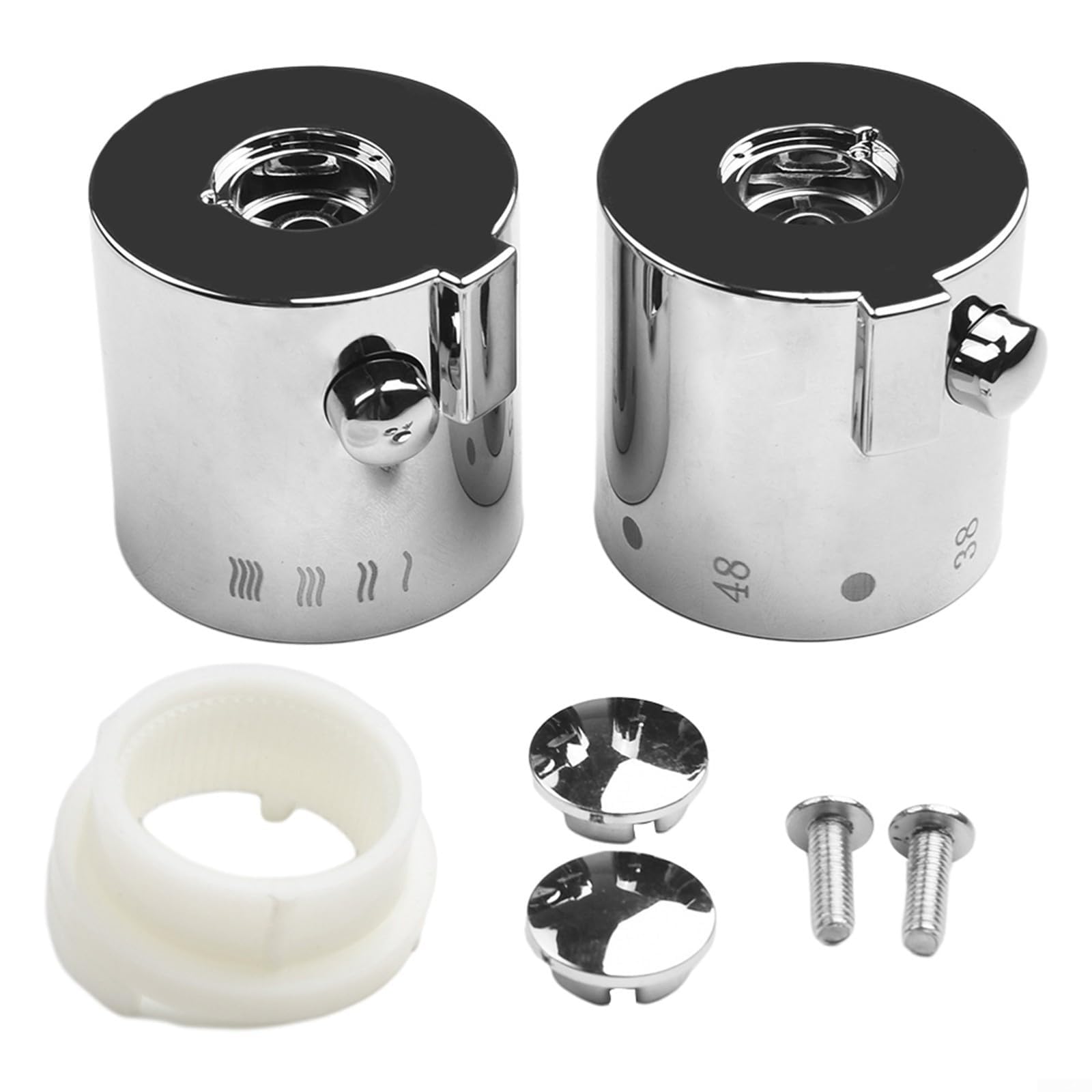 2 Pezzi Maniglie Rubinetto in Plastica per Doccia e Vasca Rubinetto Maniglie Caldo e Freddo Sostituzione Rubinetti Maniglie Cucina e Bagno Accessori