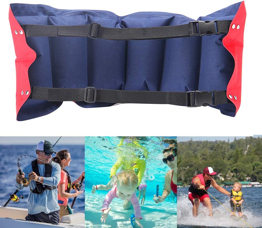 Inflatable Swim Belt, Swimming Float Belt with Rope Training Aid Floating Equipment, Adjustable Aid Waist Belt for Kids Adult Swimming Beginner: Home Improvement