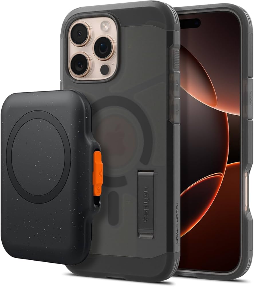 Amazon.com: Spigen Tough Armor (Ai) MagFit (Frost Black) Designed Amazon.com: Spigen Tough Armor (Ai) MagFit (Frost Black) Designed