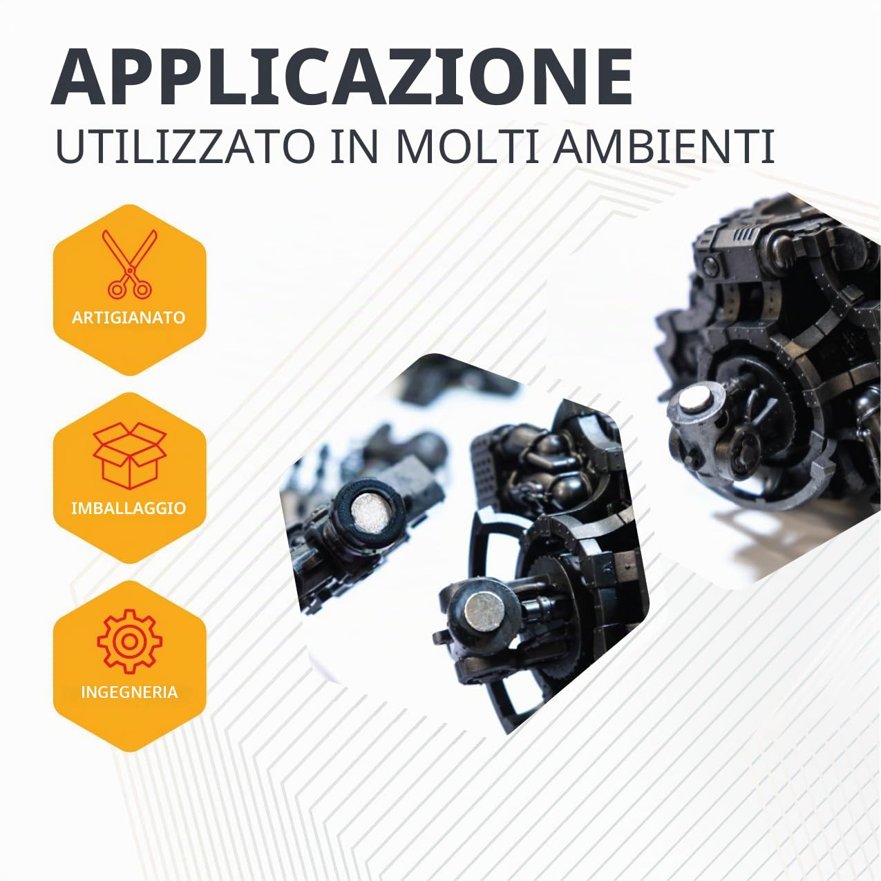 First4magnets - Calamita in neodimio N42, spessa e potente, dimensioni 20 x 10 mm, forza di attrazione 12.1 kg