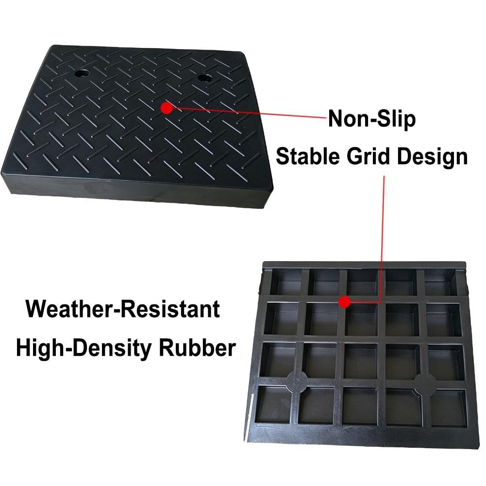Zestaw 2 niskoprofilowych ramp najazdowych, wysokość 7,5 cm