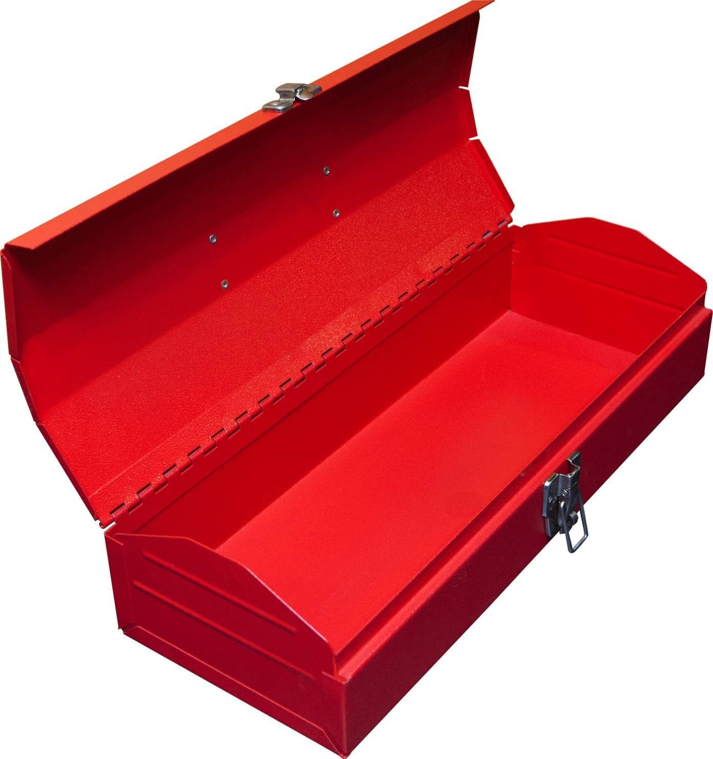 BIG RED TB101 Torin 19" Hip Roof Style Portable Steel Tool Box with Metal Latch Closure and Removable Storage Tray, Red : Everything Else