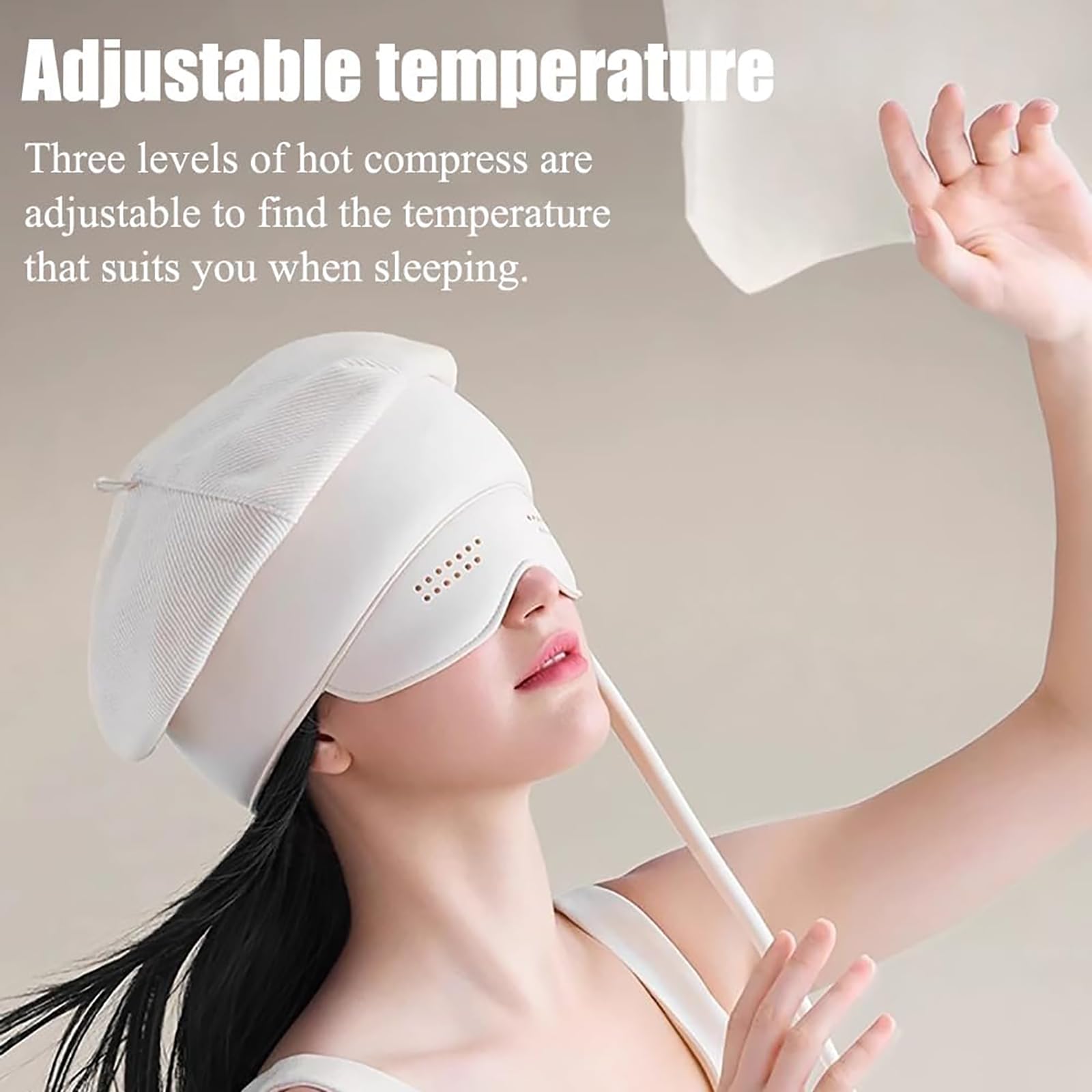 Masajeador De Cabeza Eléctrico, Masajeador De Cuero Cabelludo Con Presión De Aire Con Controlador Manual, Temperatura Ajustable De 36~42 °C, Modos Múltiples, Para Relajación Del Estrés