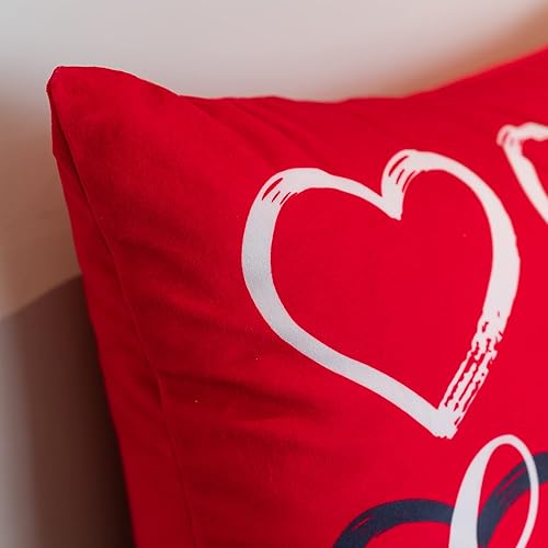 Miniatura 7 de HPUK Juego de 4 fundas de almohada para el día de San Valentín, 18 x 18 pulgadas, almohadas decorativas para primavera, regalo, sala de estar,
