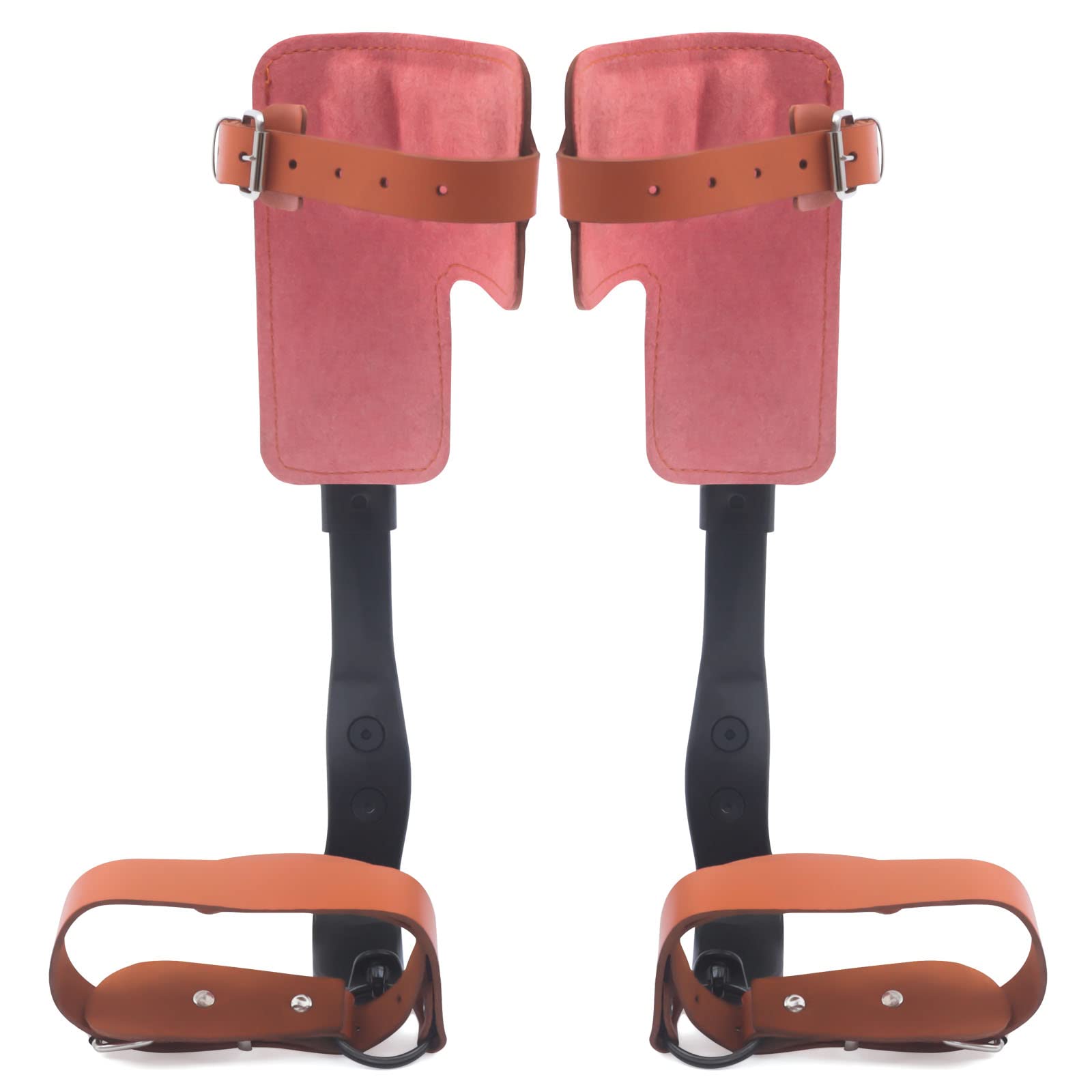 Crampons Acier Avec Sangles Crampons D'Escalade Pour Arbres - 2 Griffes Acier, Sangles, Gants Et Ceinture De Sécurité, Pour Cueillette/Chasse Sangles Sécurité Arboriste