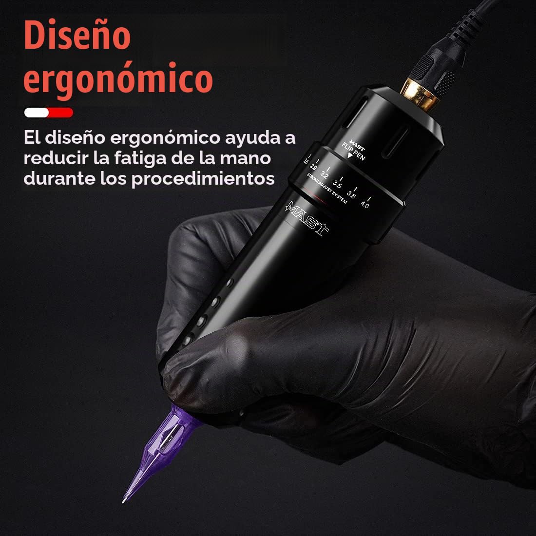 Mast flip Tattoo machine full set 2バッテリー Amazon.com: Mast Tattoo Flip Kit de pistola de tatuaje con cable e