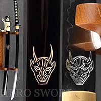 Vista 9 de Hecho a mano Kill Bill Espada samurai japonesa arcilla tradicional templada T1095 katana de acero de alto carbono Set Real Razor Sharp Combat Ready