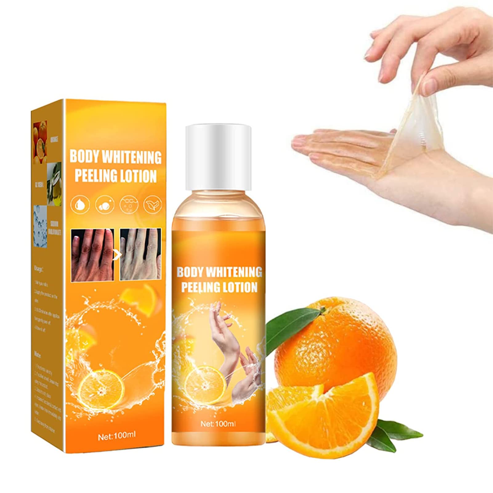 Buy Orange Body Whitening Peeling Lotion, Black Skin Brighten Peeling Gel, Dead Skin Removing