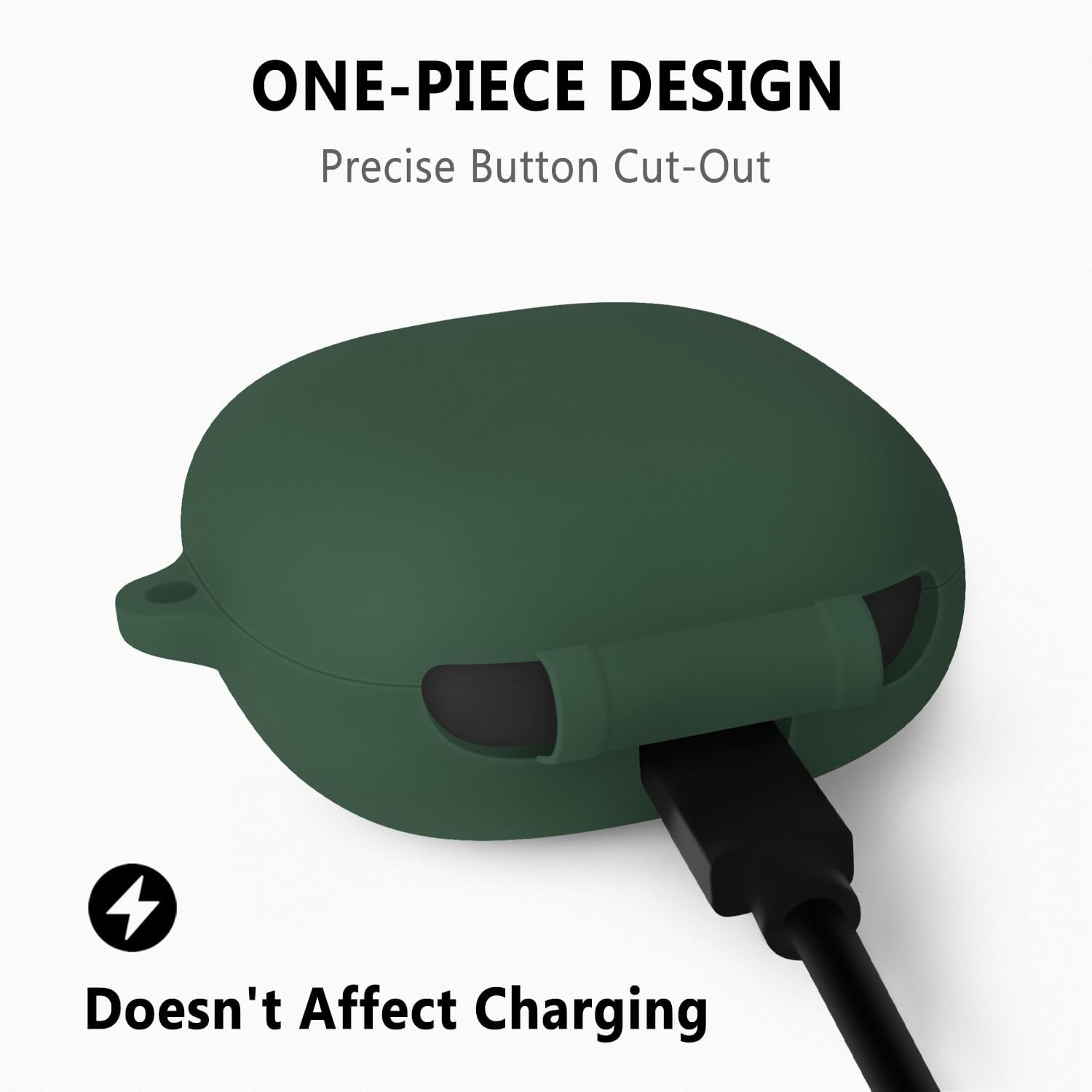 Geiomoo Silicone Case for Anker Soundcore Sport X20, Protective Cover with Carabiner (Emerald Green-1) - Image 5