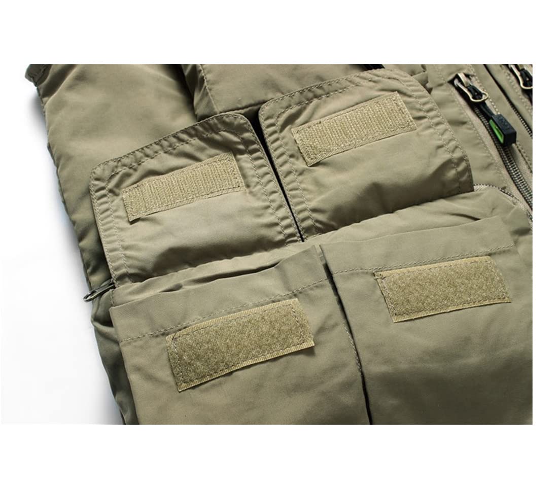 Uomini Gilet Da Pesca Quick Dry Traspirante Multi Tasca Maglia Maglia Senza Maniche Giacche Fotografia Escursionismo Gilet