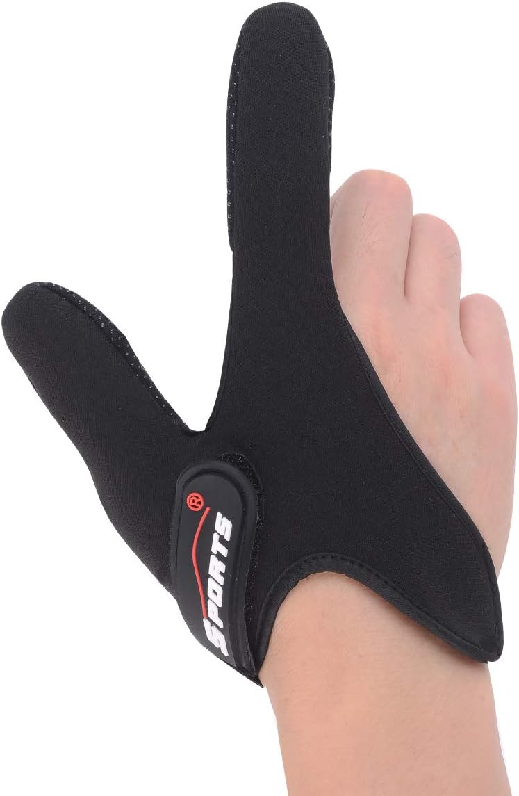 Uniwit Professional Thumb + Index Finger Neoprene Glove for Fishing - Black : Sports & Outdoors
