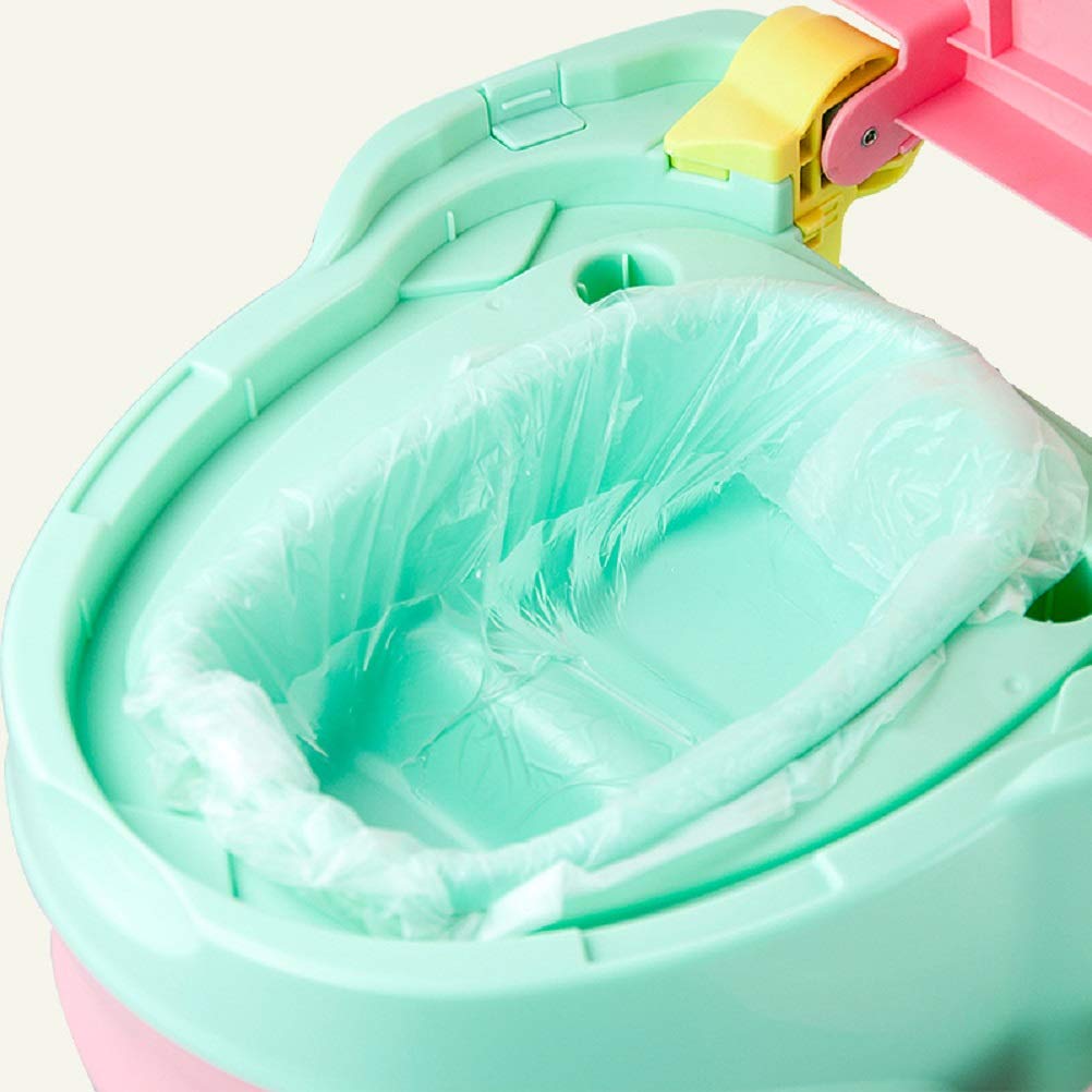 Buy Tebery 100 Pack Portable Potty Chair Liners with Drawstring, Potty