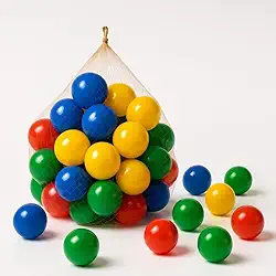 beplace kids - 50 Bolinhas Coloridas para Piscina e barraca, Não Amassa, BPA free