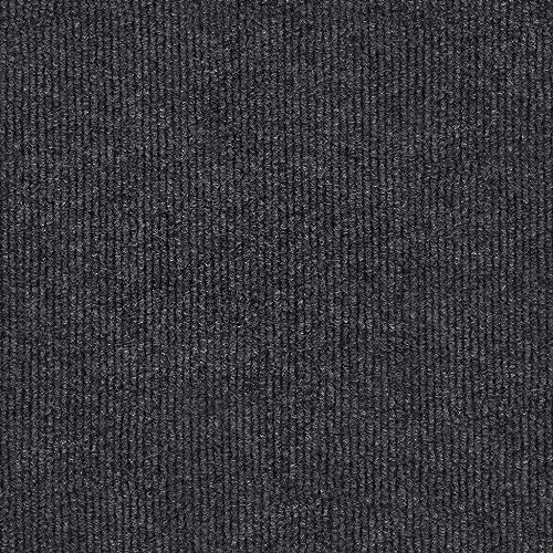 Stickyart 18 Tiles NonSlip Grey Peel and Stick Carpet Tiles with