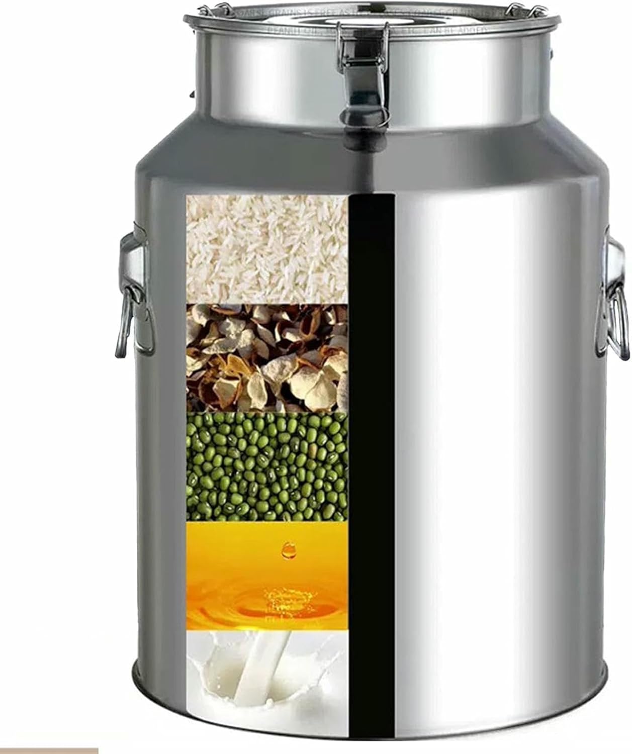 22L/24L/28L Milk Bucket 201 Stainless Steel Milk Can Airtight Storage with Faucet Milk Wine Bucket for Liquid Storage and Transport